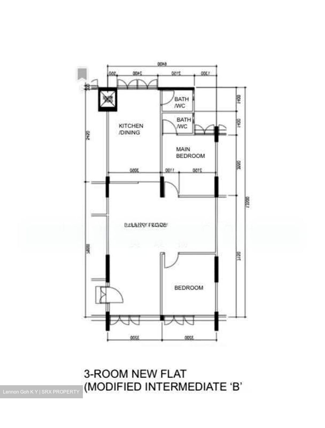 Blk 619 Eunos Heights (Bedok), HDB 3 Rooms #606884661